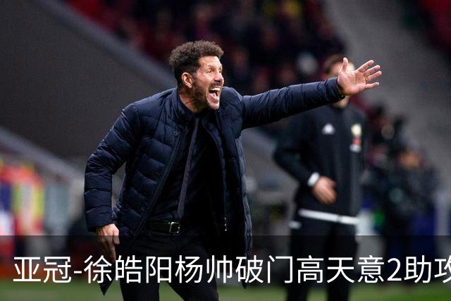 亚冠-徐皓阳杨帅破门高天意2助攻 申花2-1淡滨尼流浪者